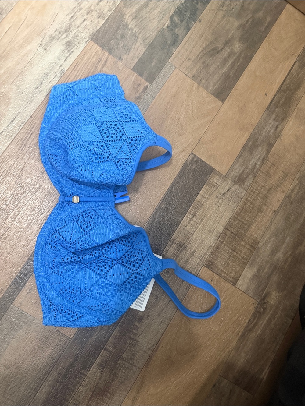 Freya Blue Crochet Bikini Top
